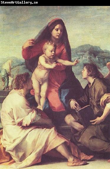 Andrea del Sarto Madonna mit Heiligen und einem Engel